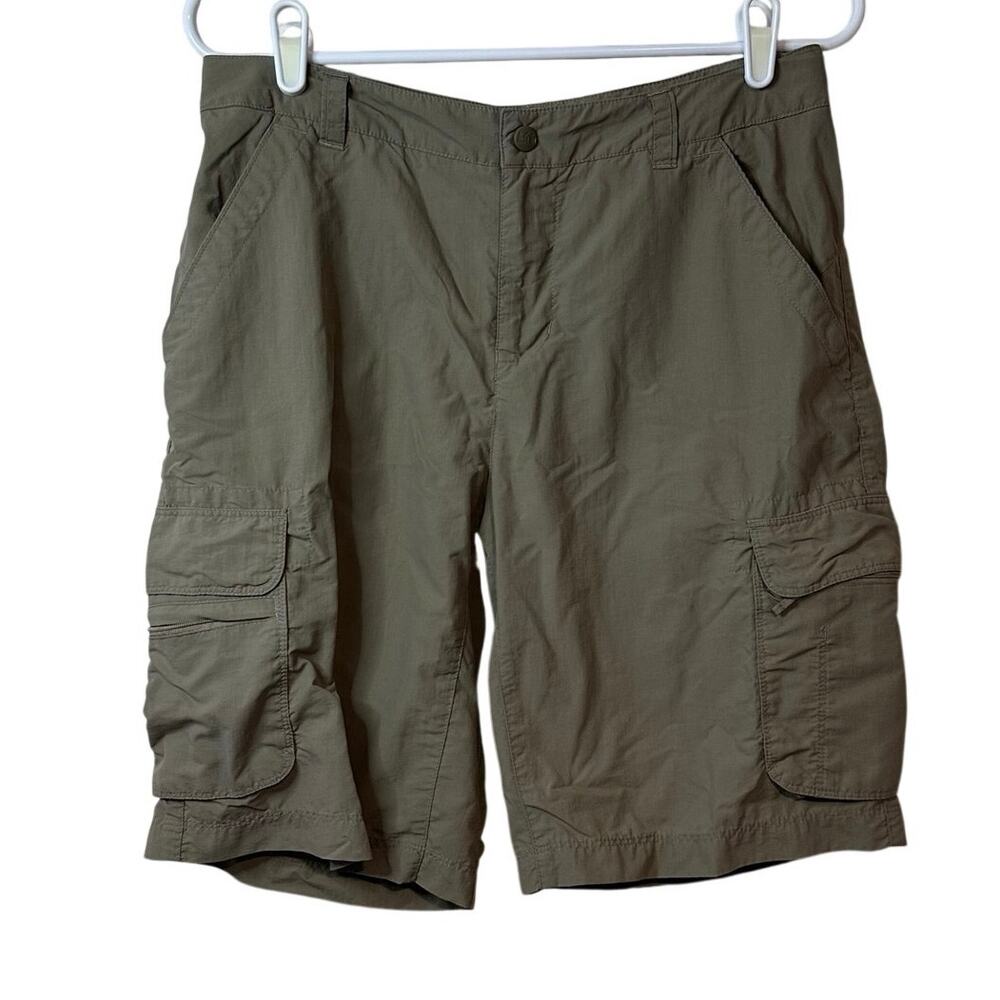 REI Nylon Cargo Shorts Size 8 Tan Pockets Outdoor Hiking Gorpcore Granola